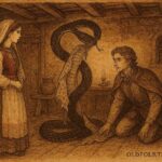 A Serbian folktale of bride witnessing serpent transform into man.